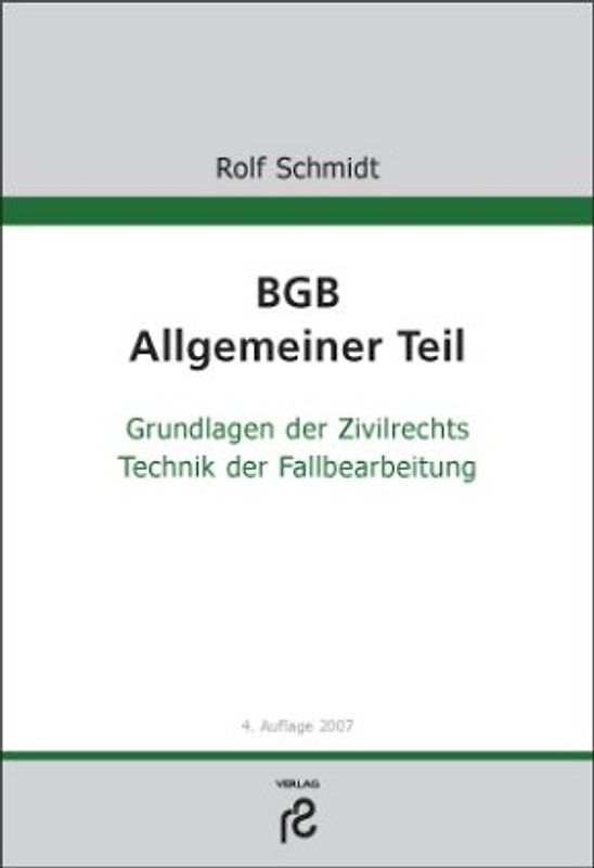 BGB Allgemeiner Teil