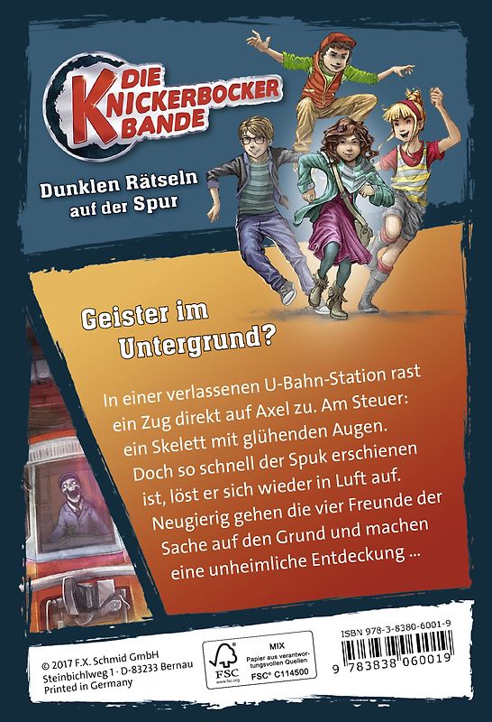 Die Knickerbocker-Bande, Band 2: U-Bahn ins Geisterreich
