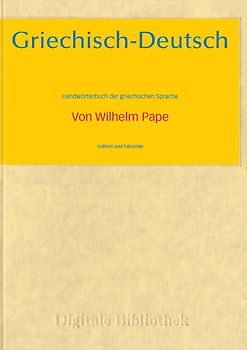 Digitale Bibliothek 117: Griechisch - Deutsch MacOS