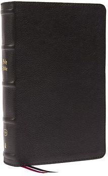 KJV Holy Bible: Large Print Single-Column with 43,000 End-Of-Verse Cross References, Black Genuine Leather, Personal Size, Red Letter, (Thumb Indexed): King James Version