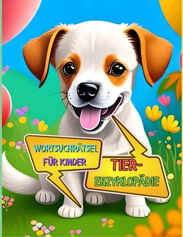 Super Wortsuchrätsel mit Tiere für Kinder: Farbige Seiten und leichte Herausforderungen mit Lösungen am Ende