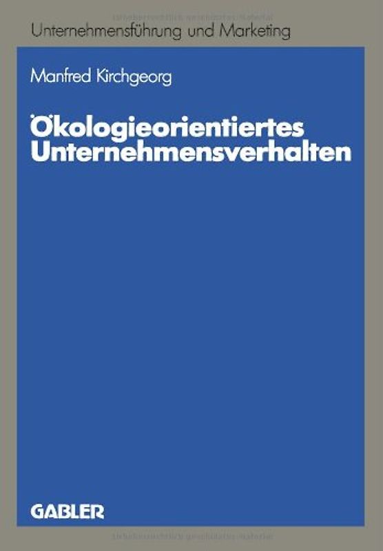 Ökologieorientiertes Unternehmensverhalten