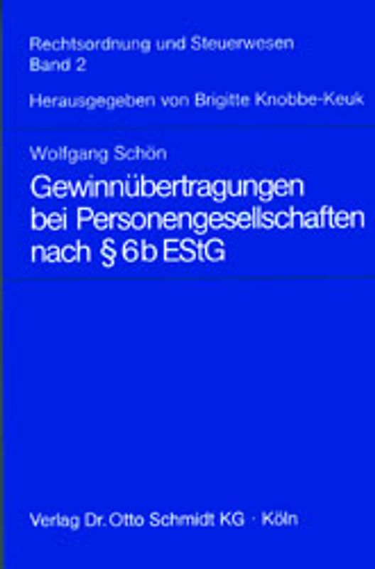 Gewinnübertragungen bei Personengesellschaften nach § 6b EStG