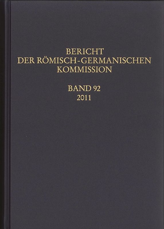 Bericht der Römisch-Germanischen Kommission