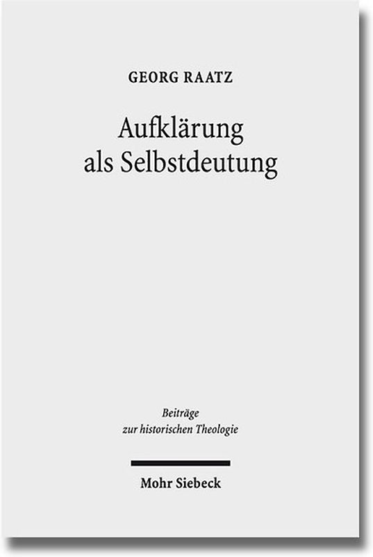 Aufklärung als Selbstdeutung