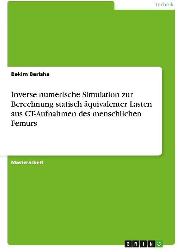 Inverse numerische Simulation zur Berechnung statisch äquivalenter Lasten aus CT-Aufnahmen des menschlichen Femurs