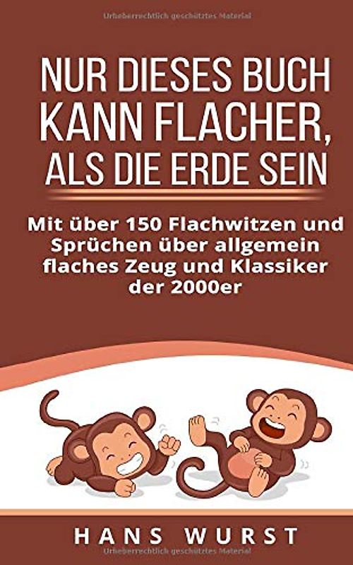 Nur dieses Buch kann flacher, als die Erde sein: Mit über 150 Flachwitzen und Sprüchen über allgemein flaches Zeug und Klassiker der 2000er