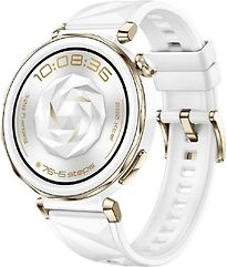 Image of Huawei Watch GT 5 Pro 42 mm keramische kast witte met fluorelastomeer bandje witte (Refurbished)