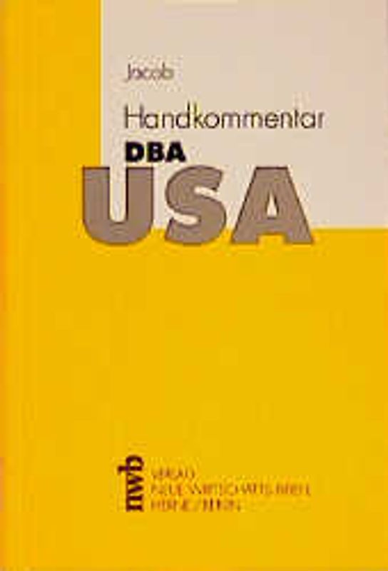 Handkommentar DBA-USA