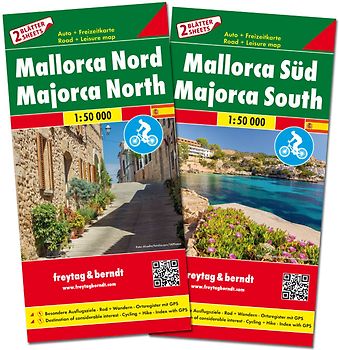 freytag & berndt Straßenkarte Mallorca Set Nord und Süd 1:50.000