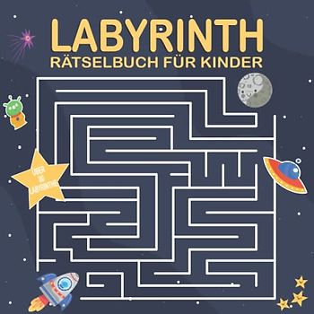 Labyrinth Rätselbuch für Kinder: Lustiges und anspruchsvolles Labyrinth-Aktivitätsbuch mit Lösung für 9-12-Jährige (Rätselspiel).