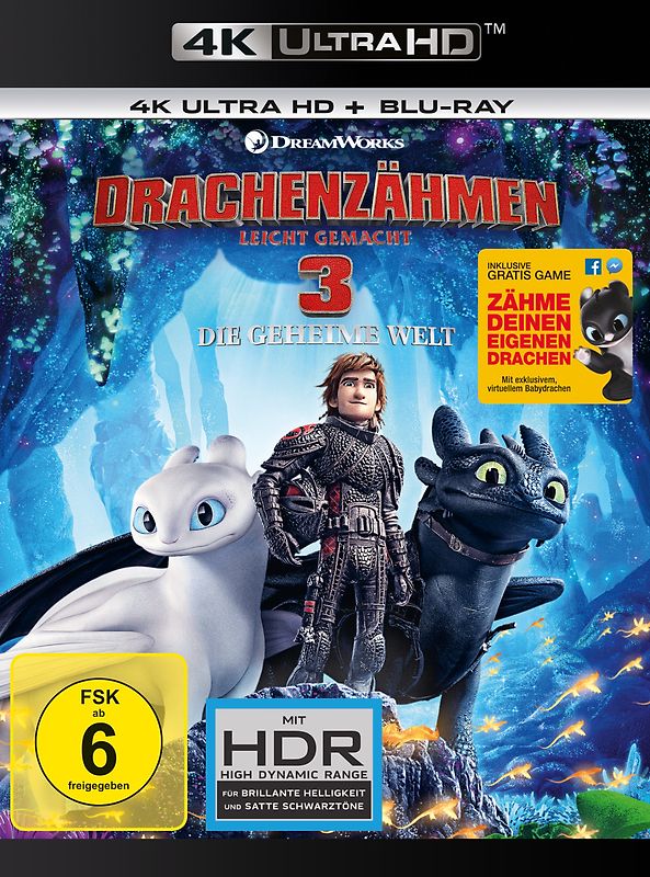 Drachenzähmen leicht gemacht 3: Die geheime Welt [inkl. Blu-ray] 4K Ultra HD Blu-ray