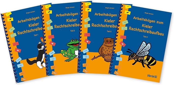 Arbeitsbögen zum Kieler Rechtschreibaufbau. Gesamtausgabe. Teile 1-4