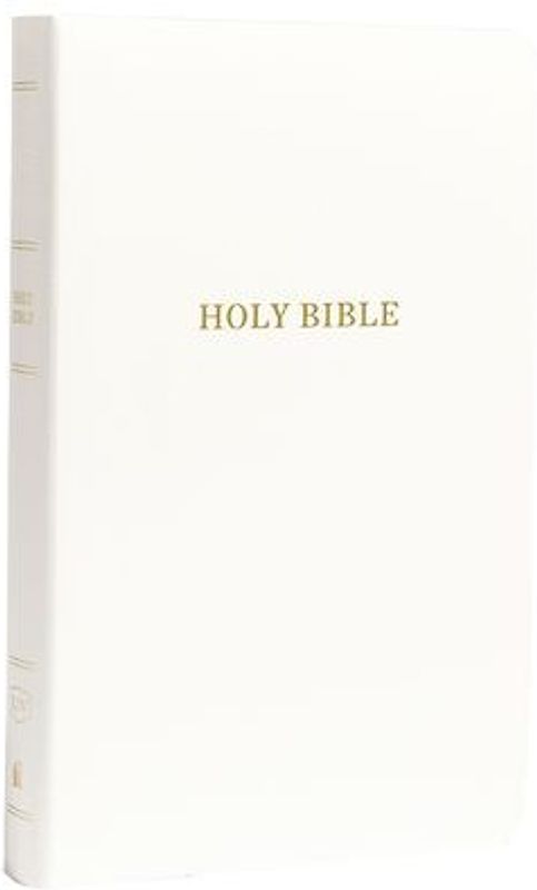 KJV, Gift and Award Bible, Imitation Leather, White, Red Letter Edition