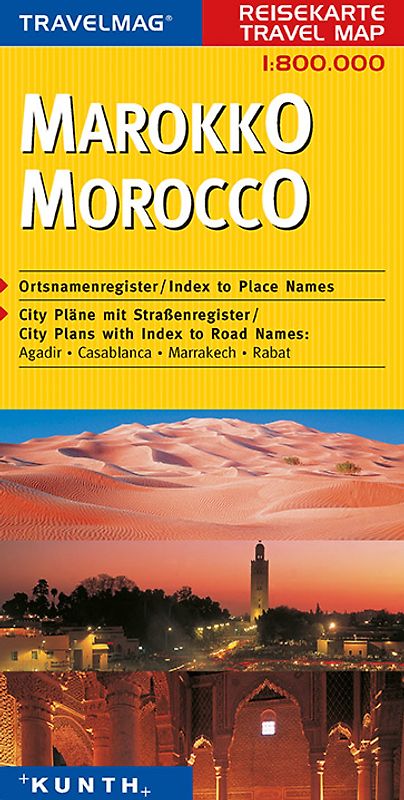 KUNTH Reisekarte Marokko 1:800 000