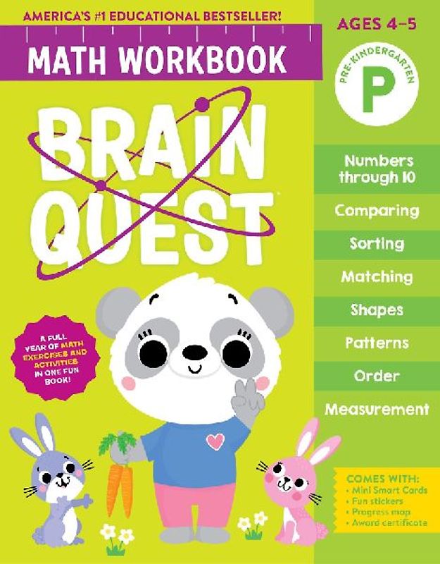 Brain Quest Math Workbook: Pre-Kindergarten