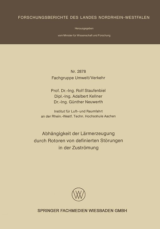 Abhängigkeit der Lärmerzeugung durch Rotoren von definierten Störungen in der Zuströmung