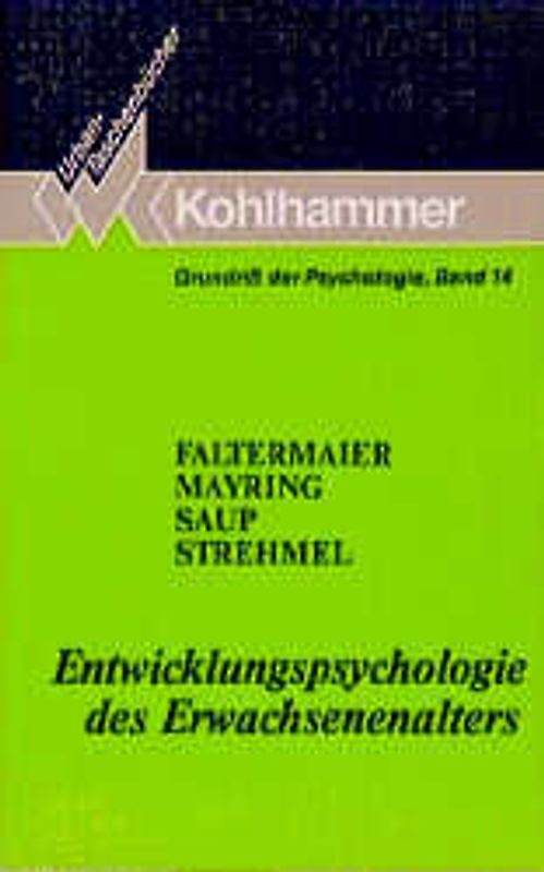 Grundriss der Psychologie / Entwicklungspsychologie des Erwachsenenalters