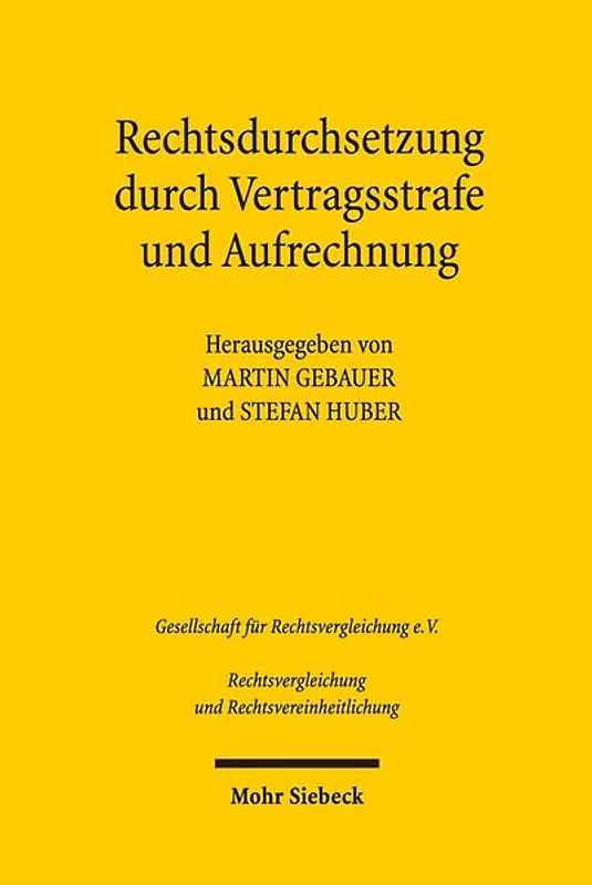Rechtsdurchsetzung durch Vertragsstrafe und Aufrechnung
