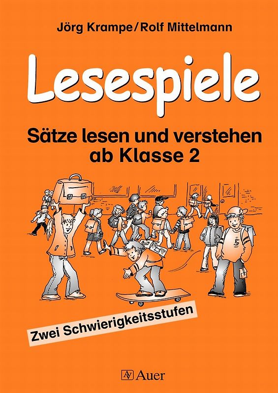 Lesespiele. Sätze lesen und verstehen ab Klasse 2, Zwei Schwierigkeitsstufen