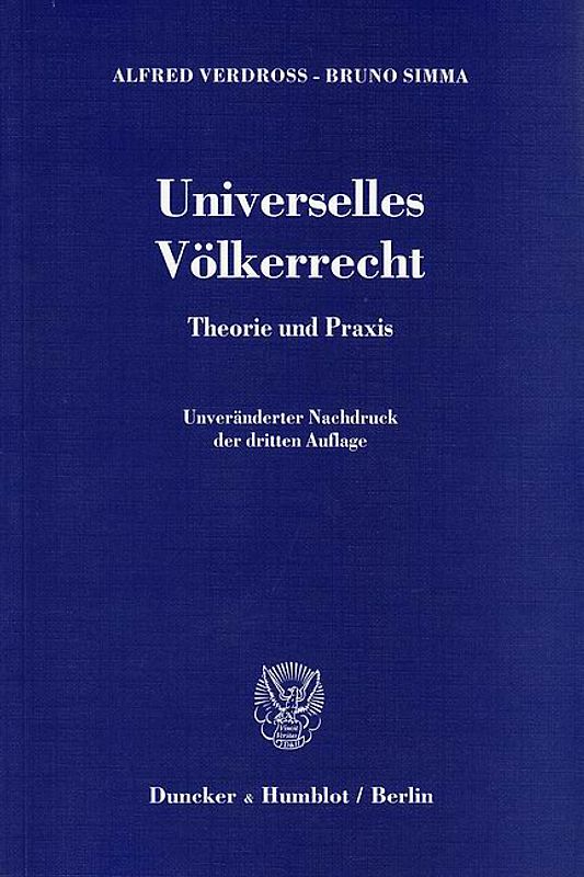 Universelles Völkerrecht.