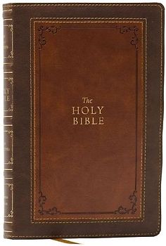 1611 KJV with Apocrypha, Brown Leathersoft