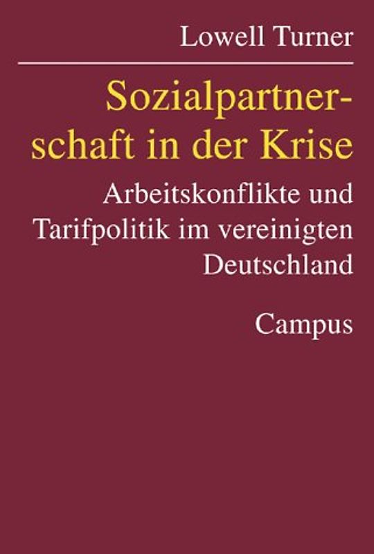 Sozialpartnerschaft in der Krise