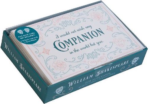 William Shakespeare Foil Note Cards