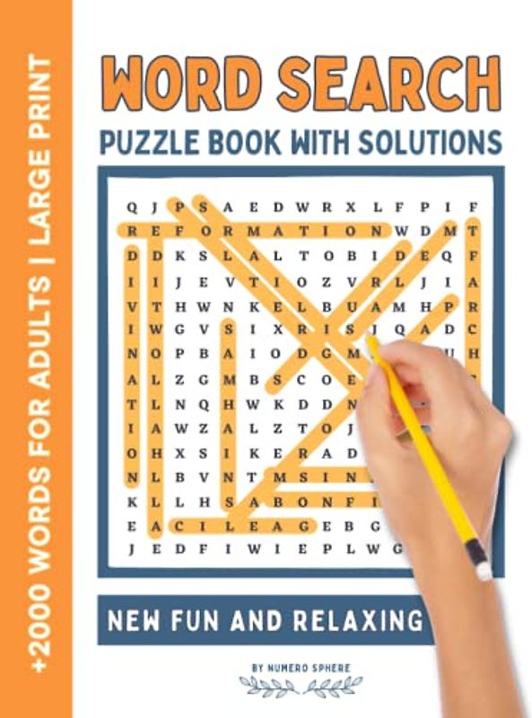 2023 large print word search puzzle book for adults with solution: Large Print Themed Puzzles Word Find Book for Adults teens and seniors with ... relaxation for Adults, Seniors & Teens
