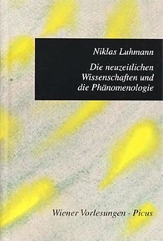Die neuzeitlichen Entwicklungen und die Phänomenologie