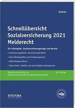 Schnellübersicht Sozialversicherung 2021 Melderecht