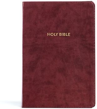 KJV Rainbow Study Bible, Burgundy Leathertouch, Indexed