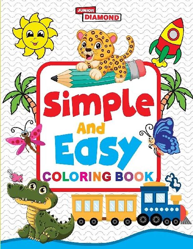 Simple and Easy Colouring Book