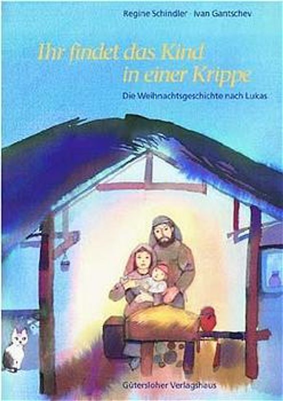 Ihr findet das Kind in einer Krippe