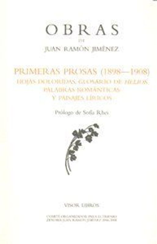 Primeras prosas (1898-1908)