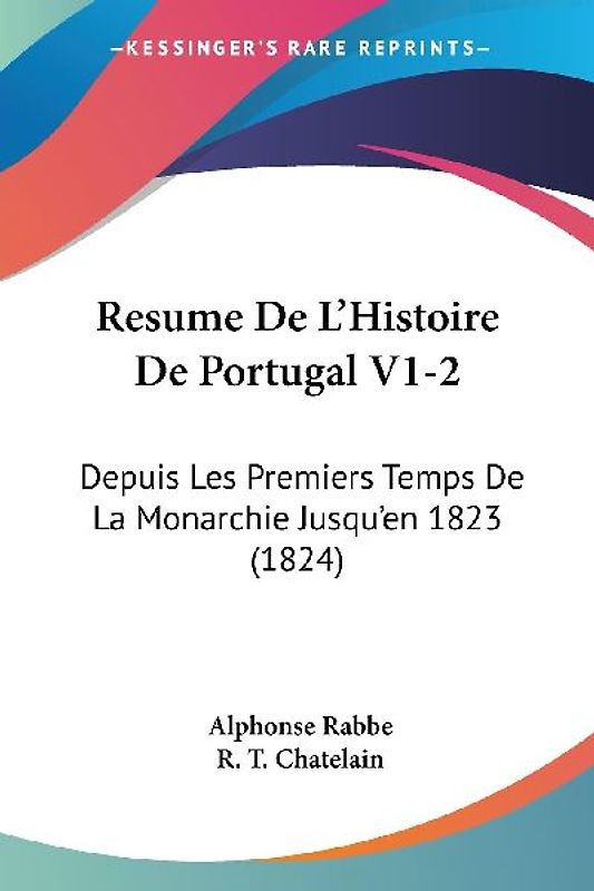 Resume De L'Histoire De Portugal V1-2