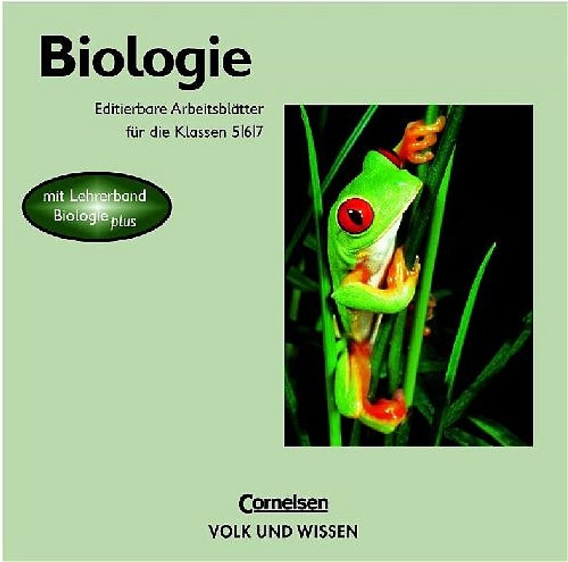 Biologie plus. Editierbare Arbeitsblätter. CD-ROM Lehrerband, Ausgabe Gymnasium für die Klassen 5/6/7