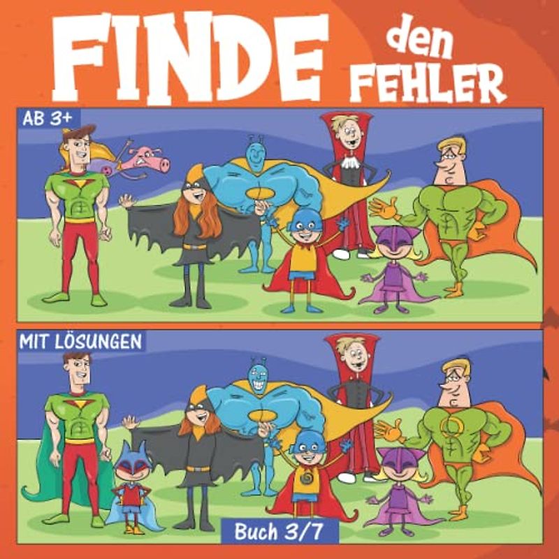 Finde den Fehler für Kinder: Fehlersuchbuch für Kinder ab 3 Jahren | Finde den Unterschied Buch 3/7