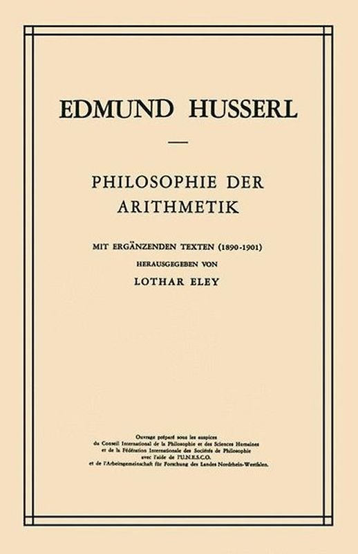 Philosophie der Arithmetik