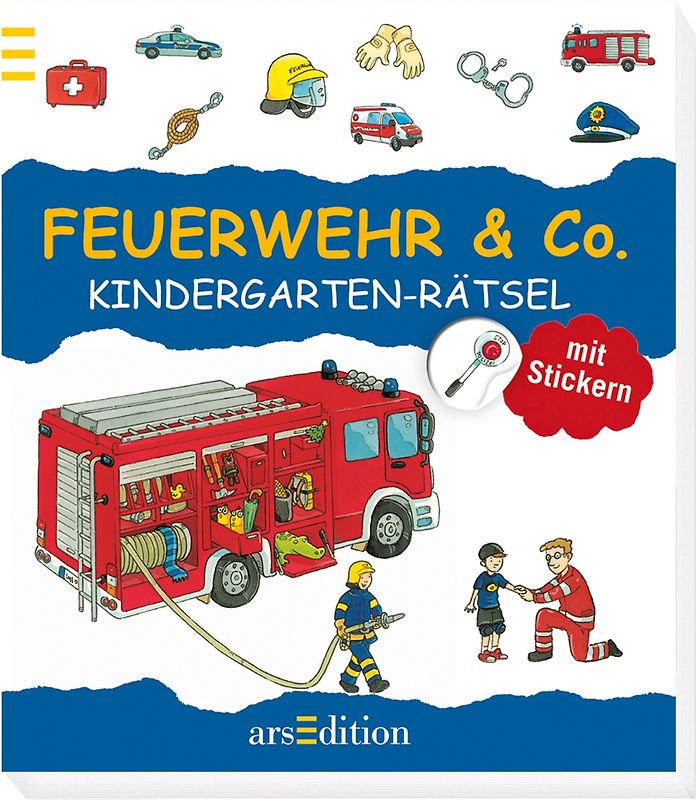 Kindergarten-Rätsel Feuerwehr & Co.