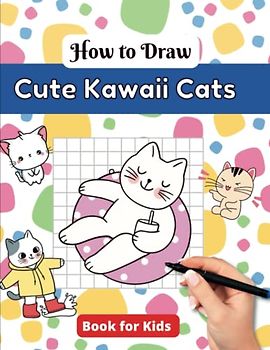 How to Draw Cute Kawaii Cats Book for Kids: Learn Step by Step , sketching Lovely and Funny Kittens (How to Draw Anything Book Series)