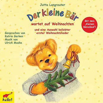 Der kleine Bär wartet auf Weihnachten. Und eine Auswahl beliebter erster Weihnachtslieder