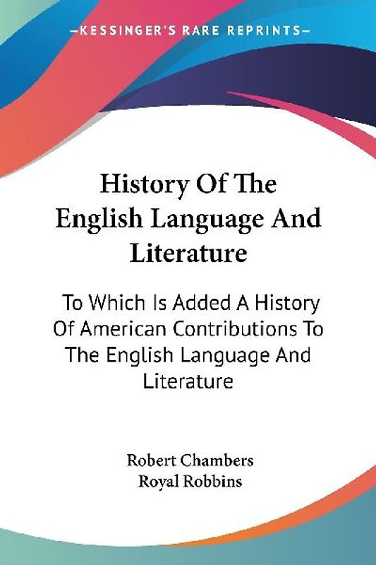 History Of The English Language And Literature