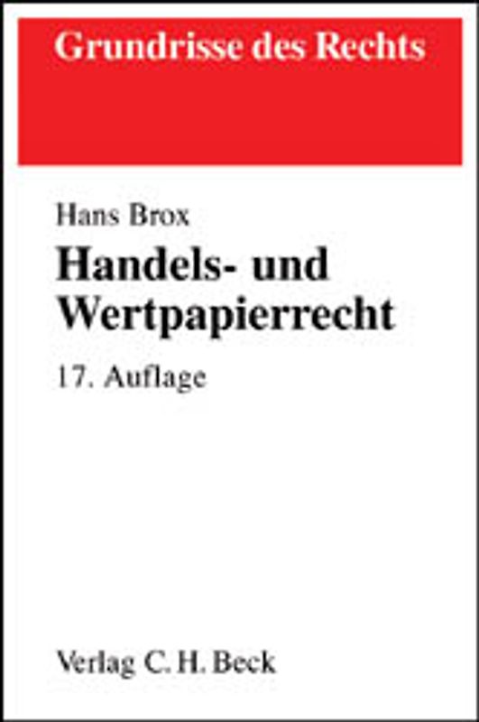 Handels- und Wertpapierrecht