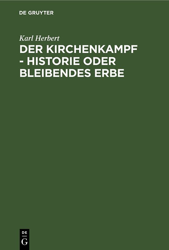 Der Kirchenkampf - Historie oder bleibendes Erbe