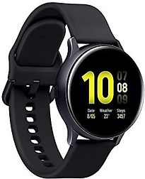 Image of Samsung Galaxy Watch Active2 44 mm aluminium kast zwart op sportbandje black [wifi + 4G] (Refurbished)