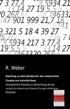 Nachtrag zu dem Handbuche der analytischen Chemie von Heinrich Rose