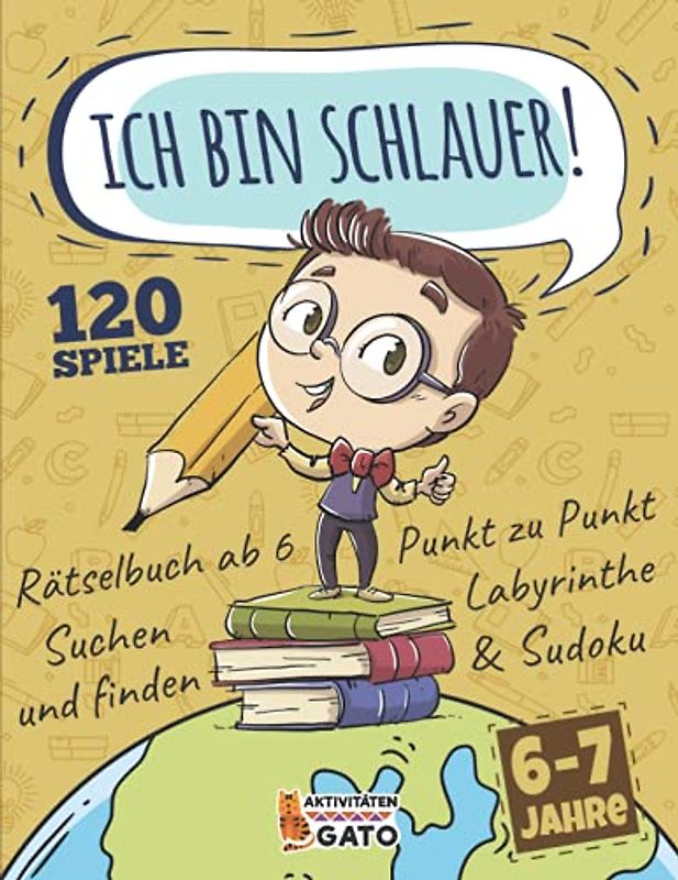 Rätselbuch ab 6 jahre: Rätselblock ab 6 jahre, Logisches denken kinder ab 6 spiele, Rätselbuch ab 6-7 jahre junge mädchen, Logikrätsel kinder ab 6, ... ab 6, Sudokus, Rätseln ab 6, knobeln