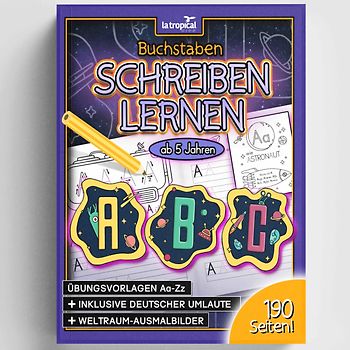 Buchstaben schreiben lernen ab 5 Jahren