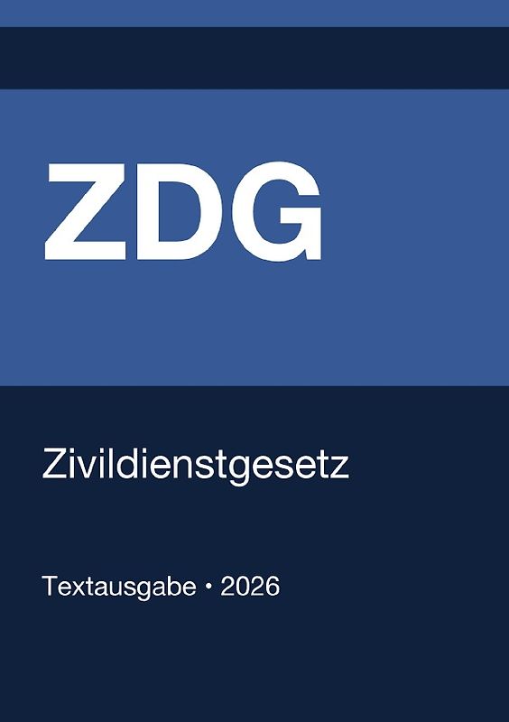 ZDG - Zivildienstgesetz (Deutschland) 2026